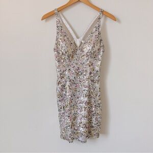 Mac Duggar x Cassandra Stone Colorful Sequin Mini Dress